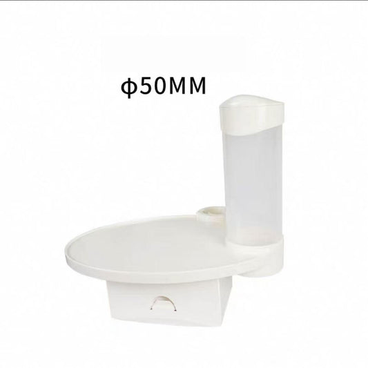 Dental Chair Mounting Pole Plastic Tray with Cups Holder and Tissue Box