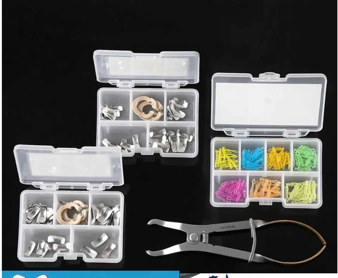Dental Metal Matrices Bands Sectional Contoured Matrix System F2 Kits