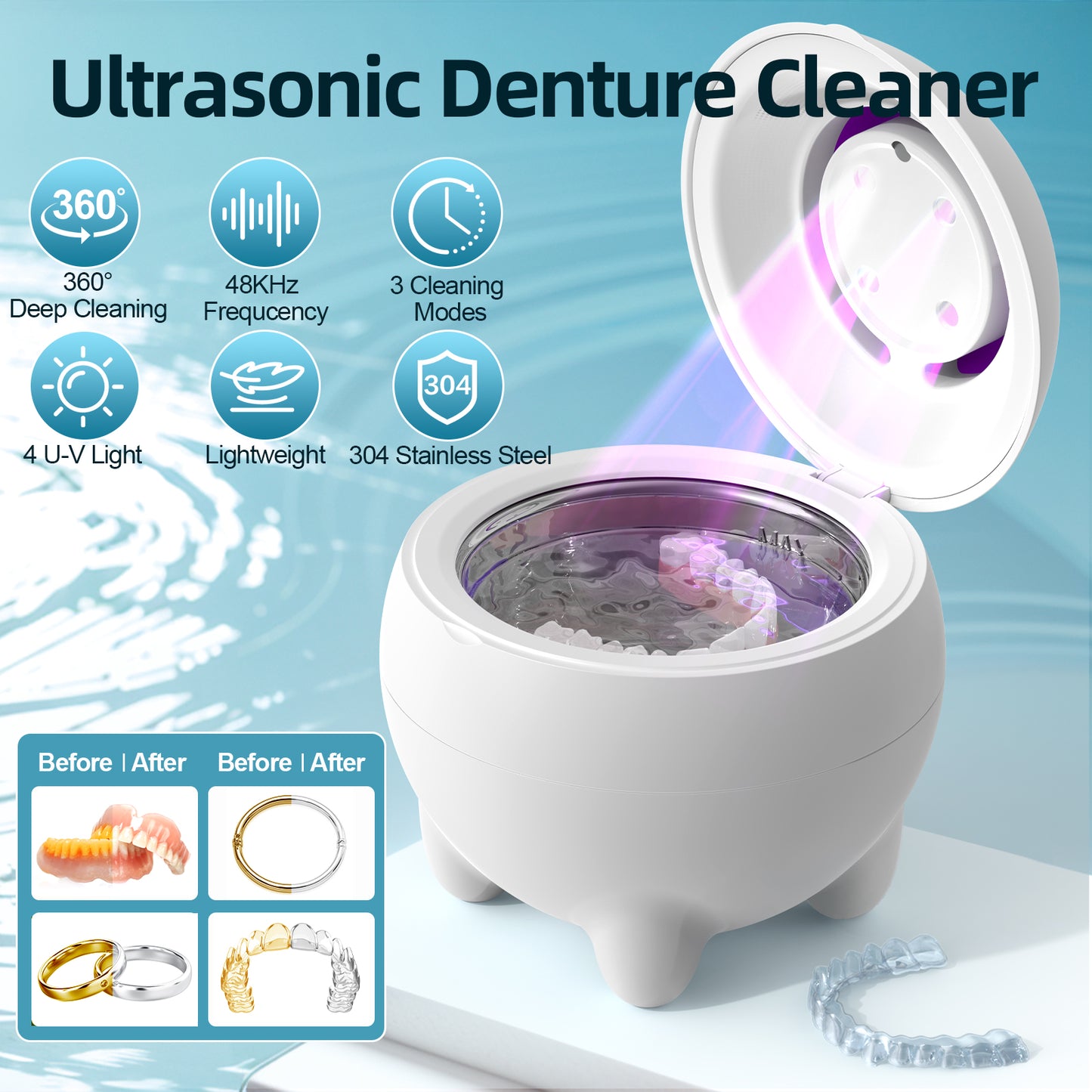 Ultrasonic Denture Cleaner