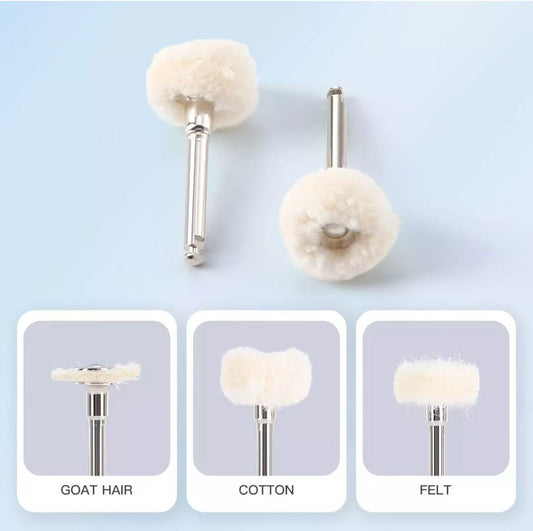 Dental Cotton Wheel Polishing Brush RA Shank