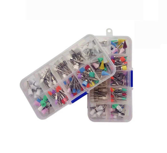 Dental Prophy Nylon Polishing Flat Latch Cups Brush Kit