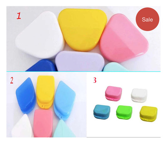 Dental Denture Box Orthodontic Retainer Mouth Guard Case  3 Size
