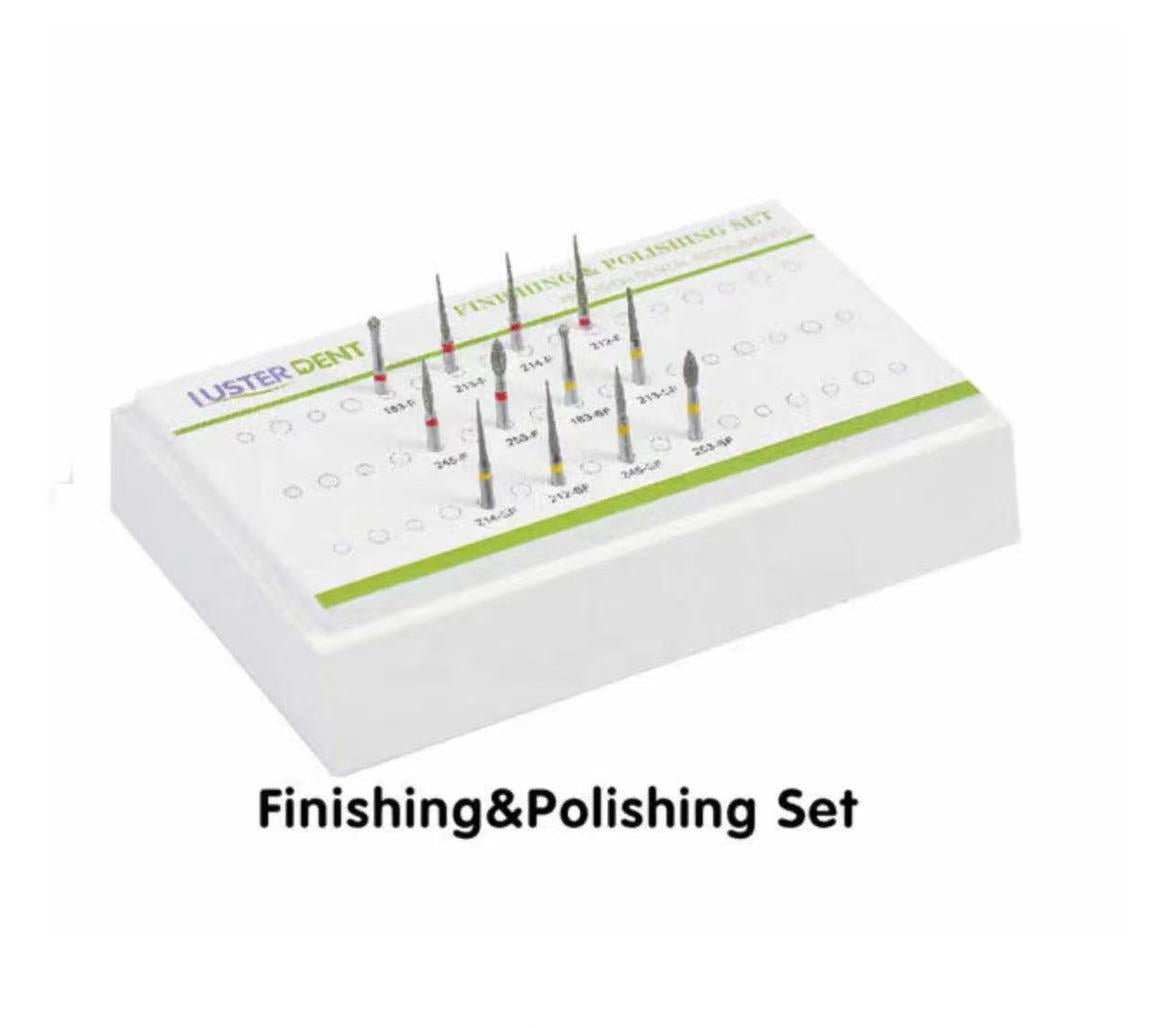 Dental High Speed Diamond Burs Set -- Finishing & Polishing Set