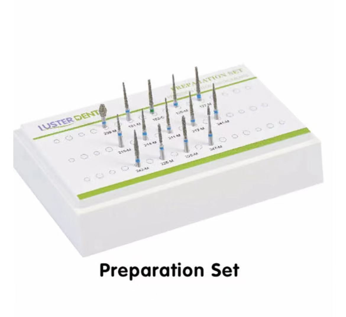 Dental Diamond FG High Speed Burs Kit -- Preparation Set