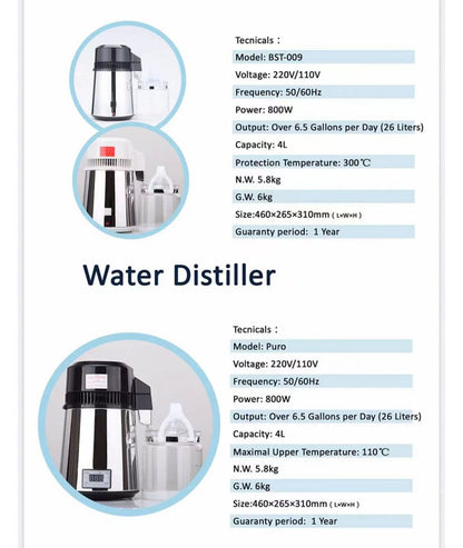 Multifunction Distiller Filter Stainless Steel Internal