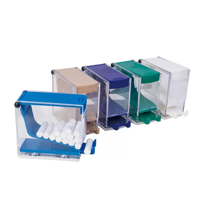 Dental Push Style Cotton Roll Dispenser Holder Case Press Type