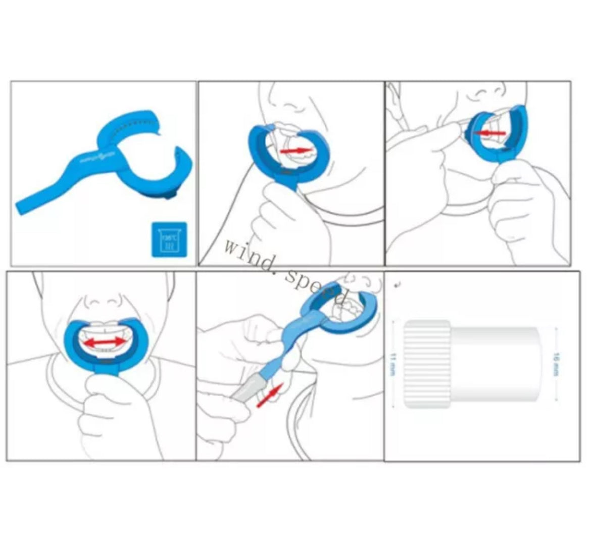 Dental Mouth Opener Cheek Lips Retractor HVE Saliva Suction