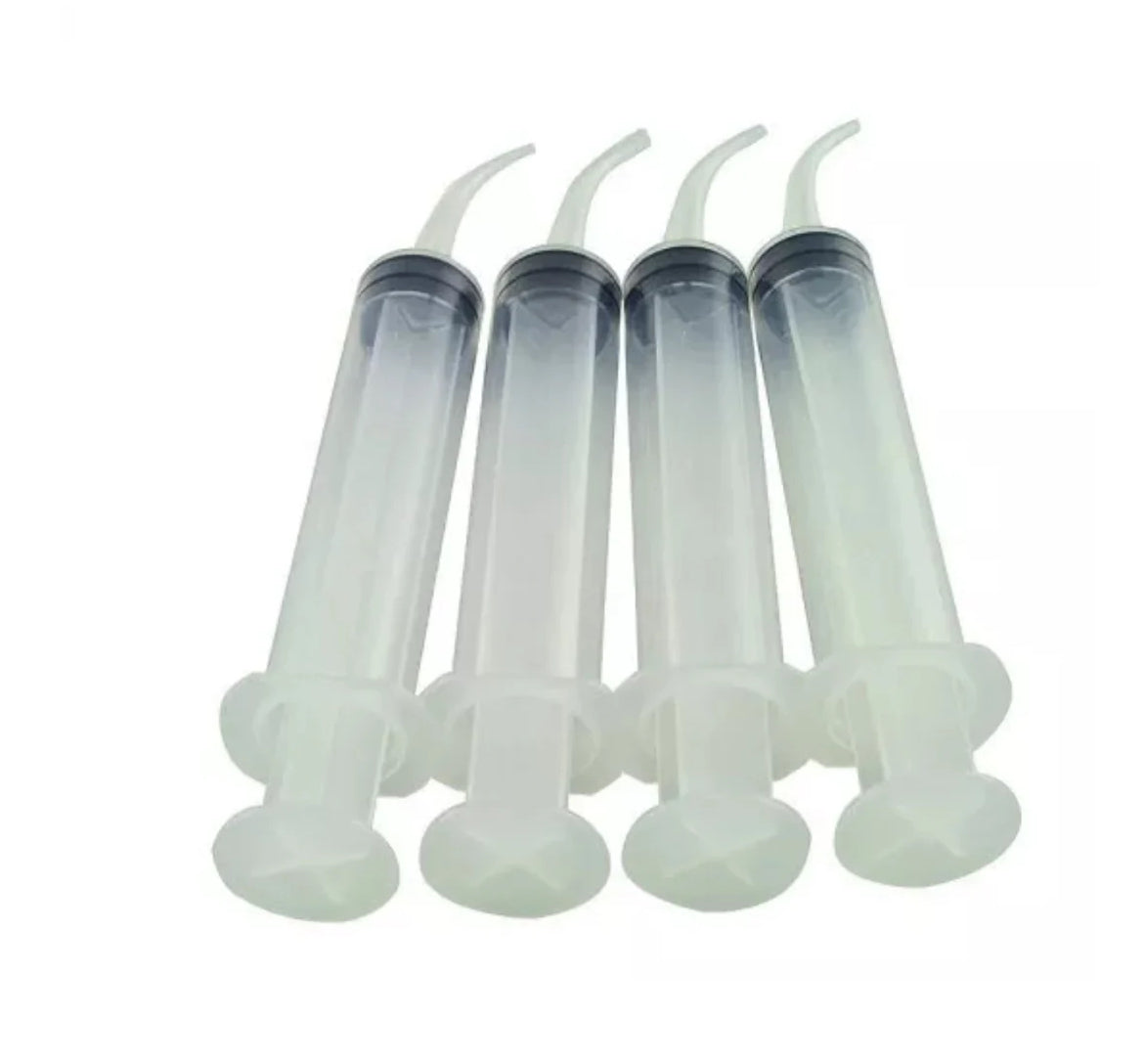 Dental Irrigation Monojet Syringe Curved