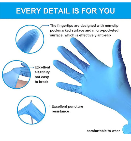 Disposable Medical Examination Powder Free Gloves Nitrile