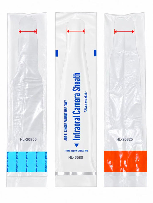 Intraoral Oral Camera Sleeves with Paper Wrapped