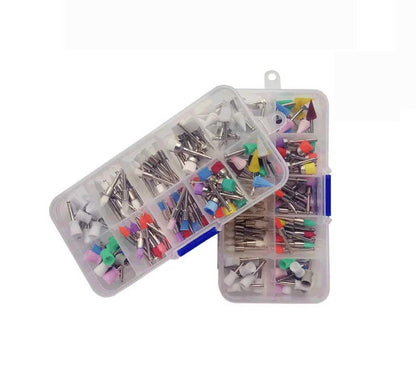 Dental Prophy Nylon Polishing Flat Latch Cups Brush Kit