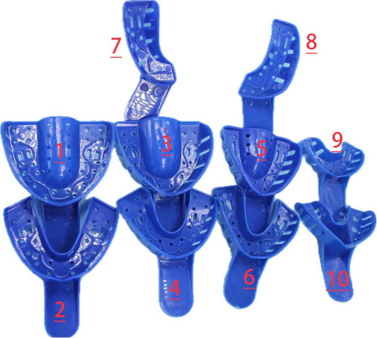 Dental Disposable Impression Tray  - Dark Blue