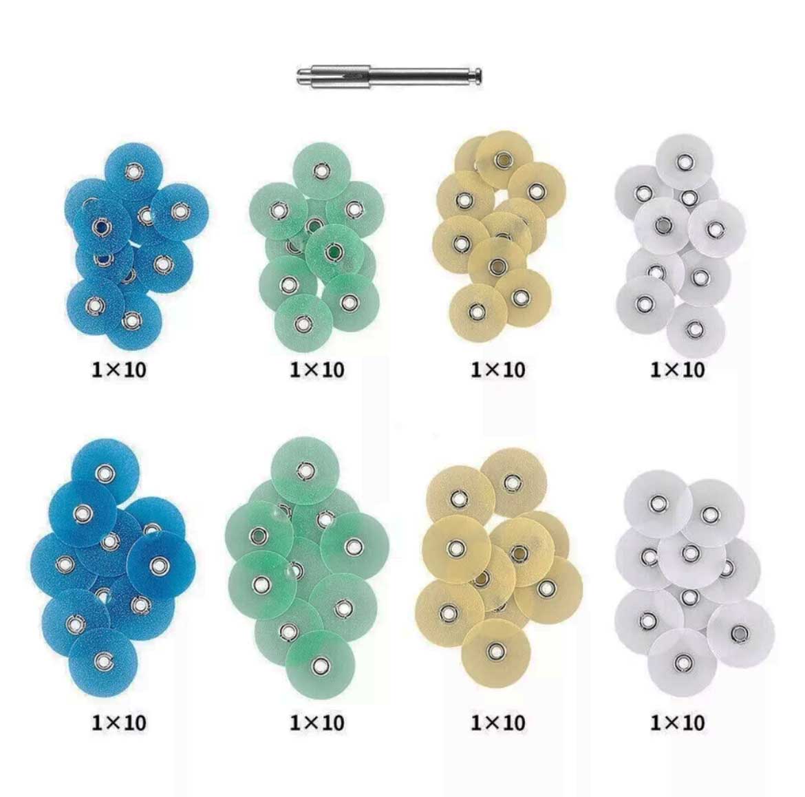 Dental Polishing Discs Assorted Kit +Mandrel