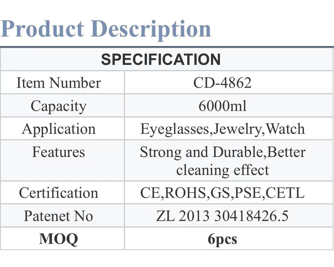 6L Ultrasonic Cleaner  4862