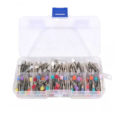 Dental Prophy Nylon Polishing Flat Latch Cups Brush Kit