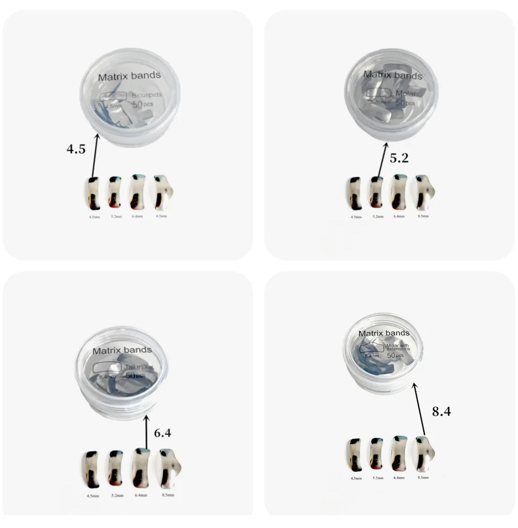 Dental Matrix Band Biscuspids Refill Matrices Sectional System   M2 1.0