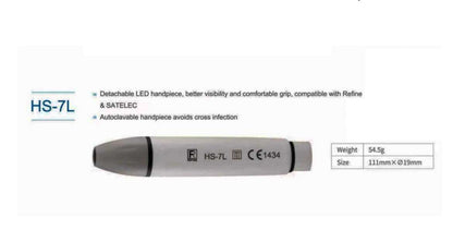 Dental Scaler Handpiece - HS-7L  Compatible with  SATELEC & Refine  Woodpecker