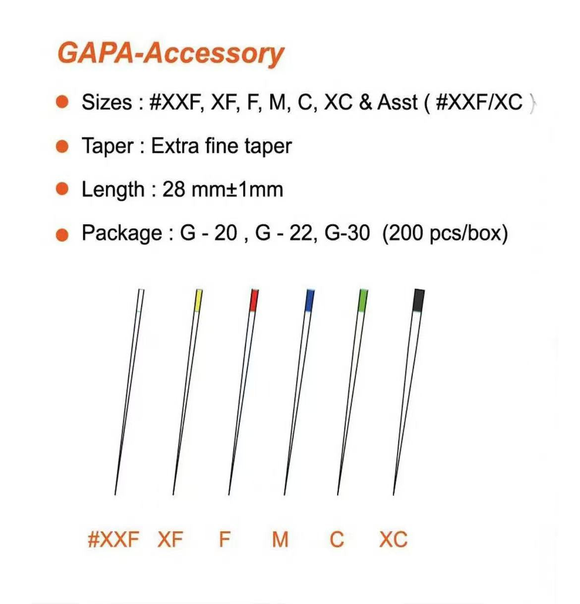 Dental Absorbent Paper Points Accessory F Type