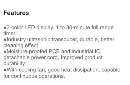 3L Ultrasonic Cleaner
