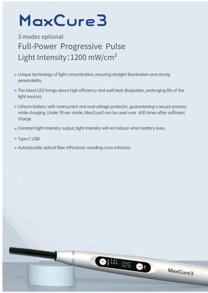 Dental Curing Light  - MaxCure 3