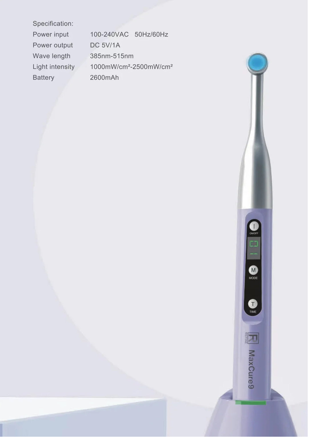 Dental Curing Light - MaxCure 9(White)