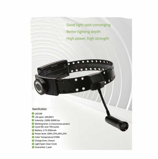 Dental Wireless Head Light 2 Batteries