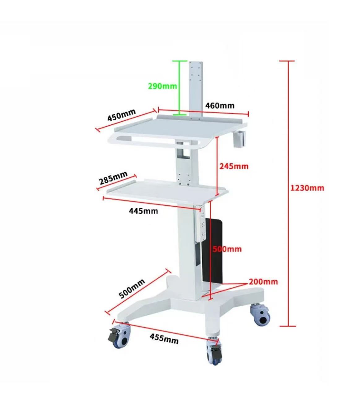 Clinic Mobile Cart Trolley