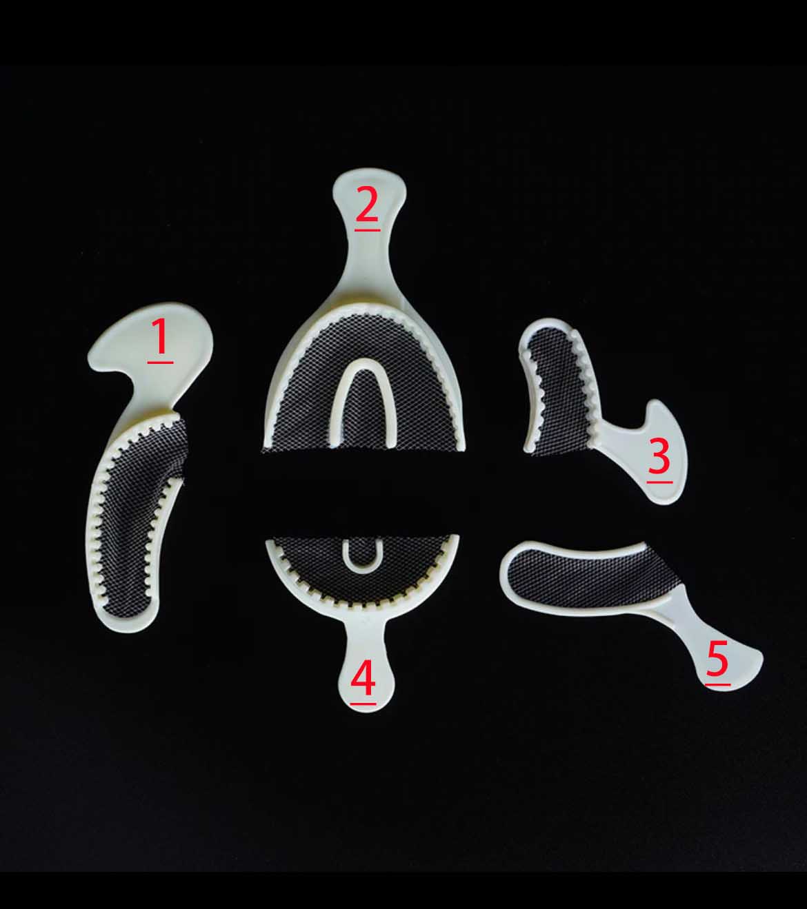 thumbnail image 2 of 140 Dental Bite Registration Trays – Sideless Triple Trays For Teeth Molding (Bulk Pack) 2 of 3