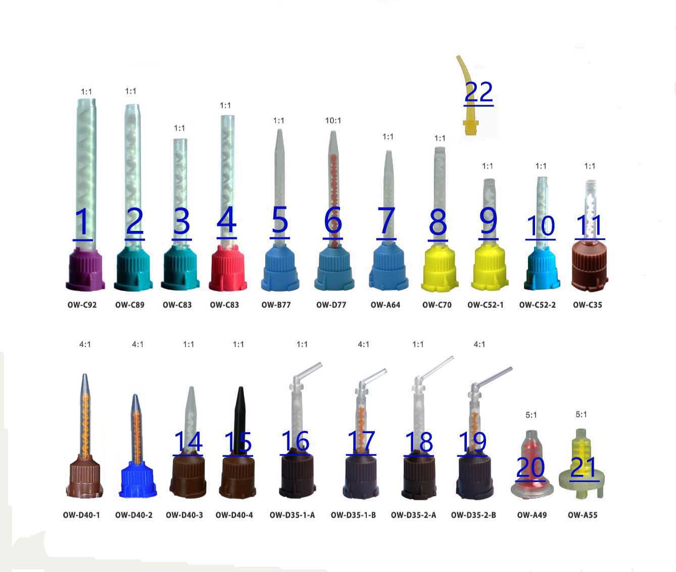 Dental Disposable Impression Intraoral Mixing tips 3150