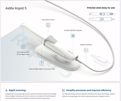 Aidite Intraoral Scanner -- Rapid 5