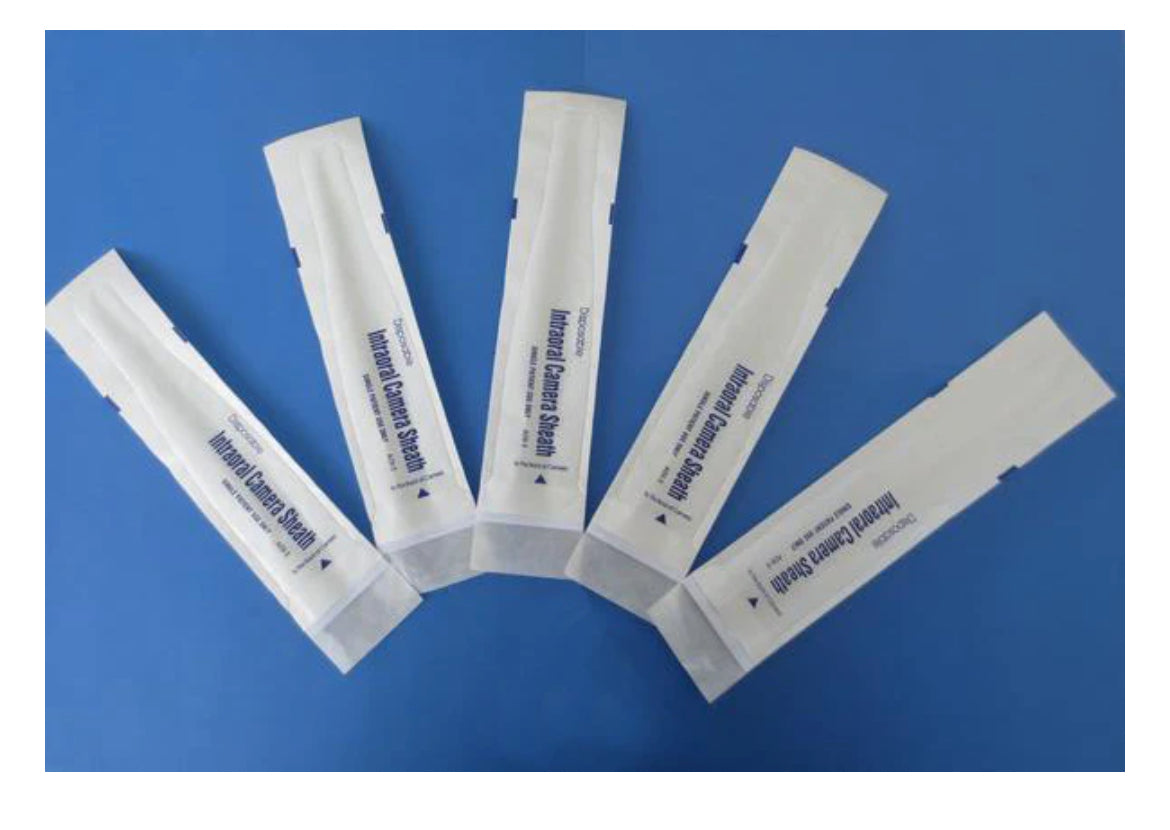 Intraoral Oral Camera Sleeves with Paper Wrapped