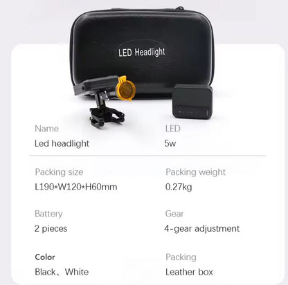 5W Wireless  Headlight Clamp Batteries Replaceable