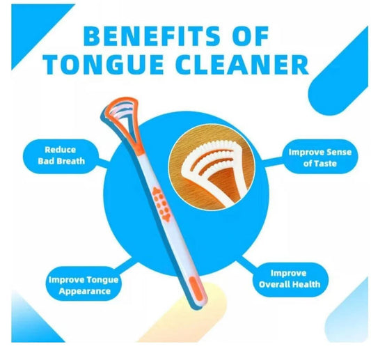 Dental Tongue Cleaner Scraper Hygiene Brush