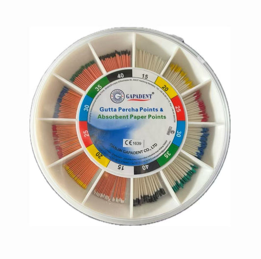 Dental GAPA-ISO Gutta Percha Points and Absorbent Paper Points Aide Box  261213