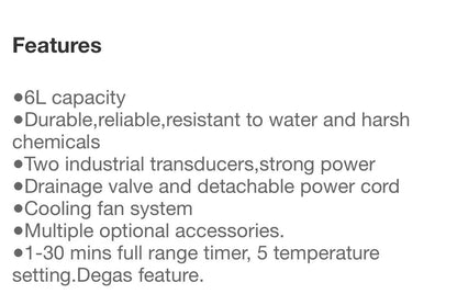6L Ultrasonic Cleaner  4862